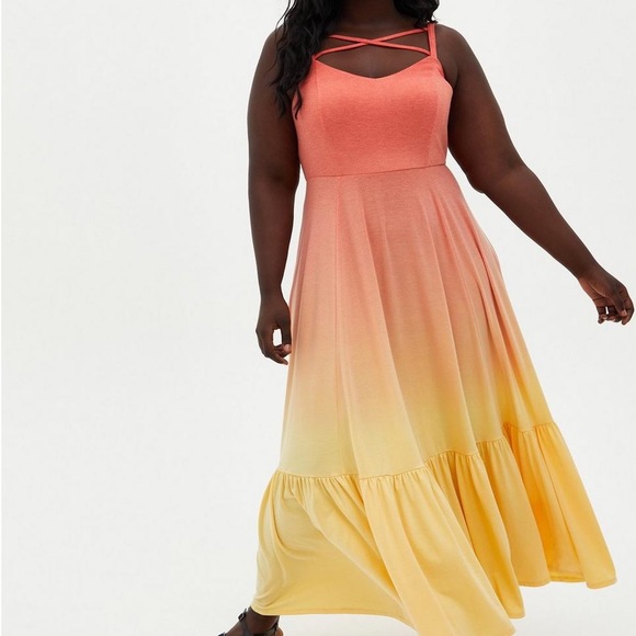 BNWT Torrid Size 4 ombré dress - Picture 1 of 3